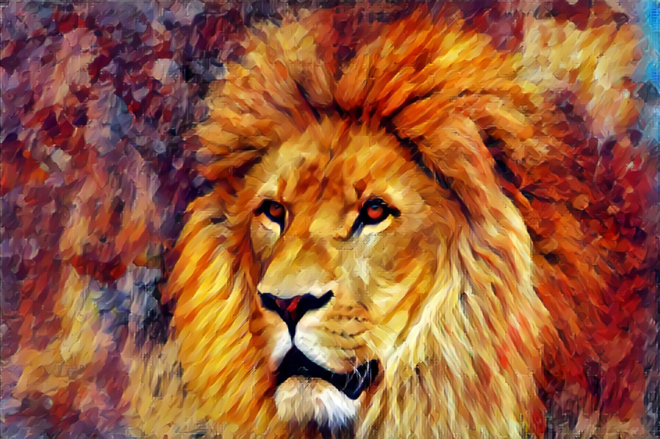 Lion : Original Image by Pezibear/Pixabay