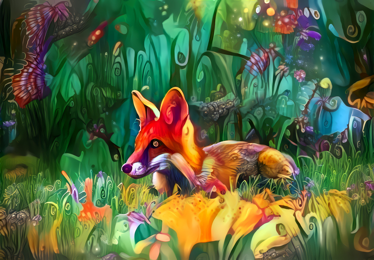 Foxy Lady on the mushrooms 