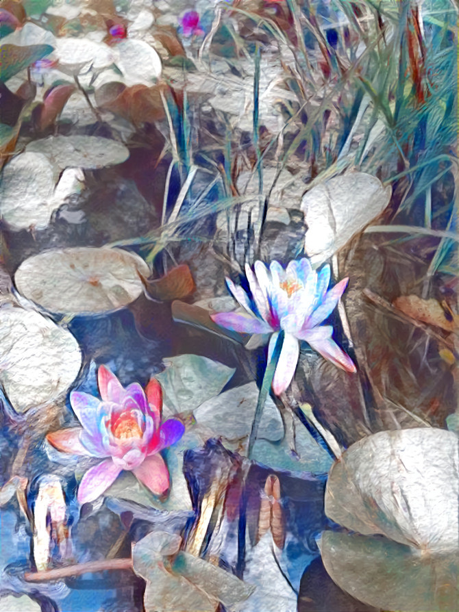 Water color lilies