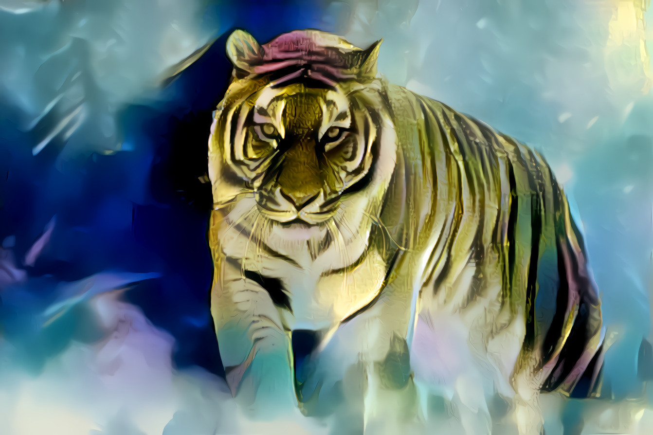 Magical 80's Effects Tiger