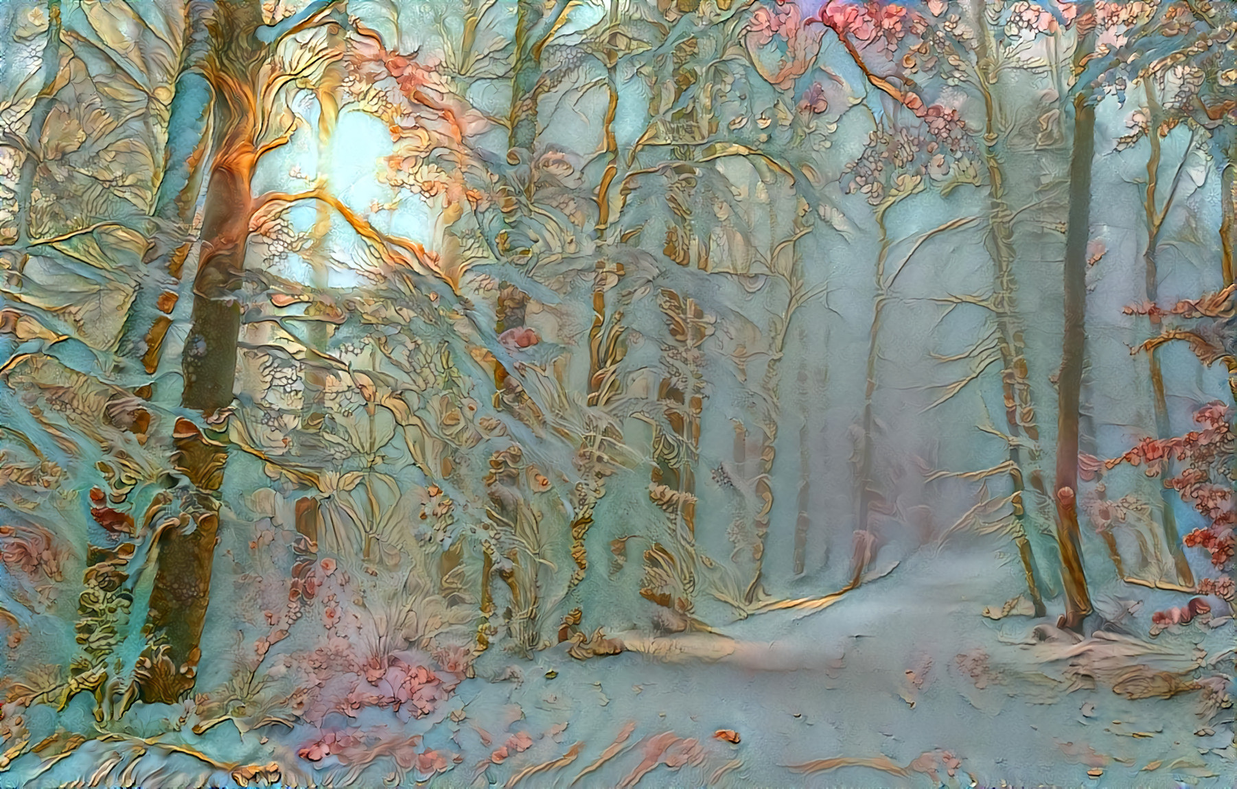 Pale Blue Forest