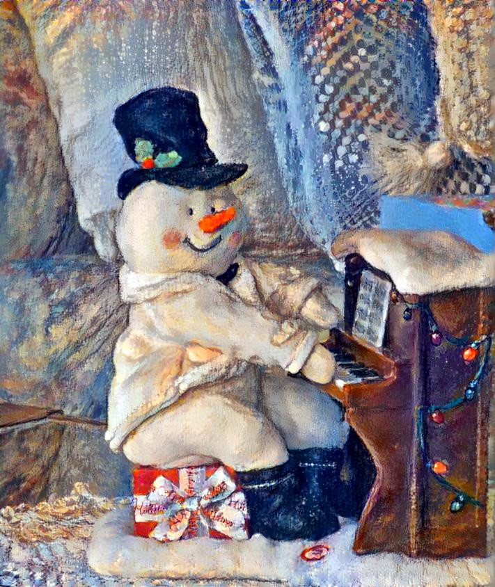 Happy Snowman Singing Christmas Songs