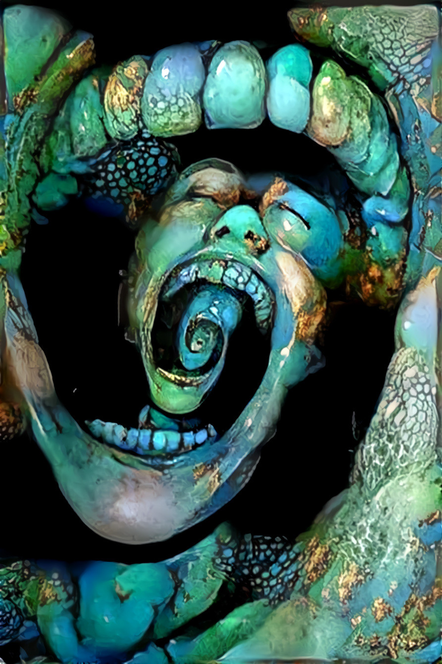 turquoise dentistry illusion