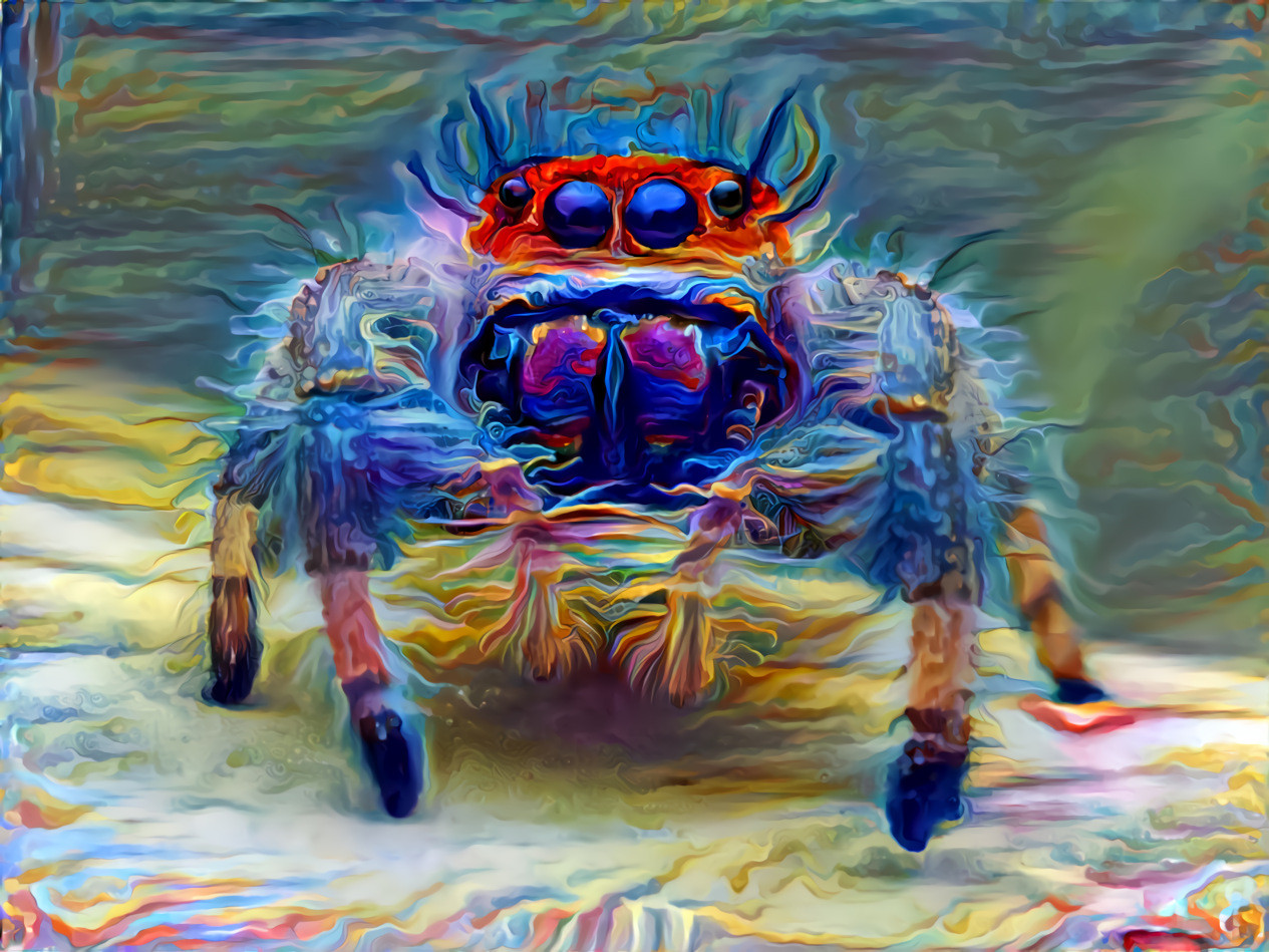 Jumping spiders are friends, not spooks