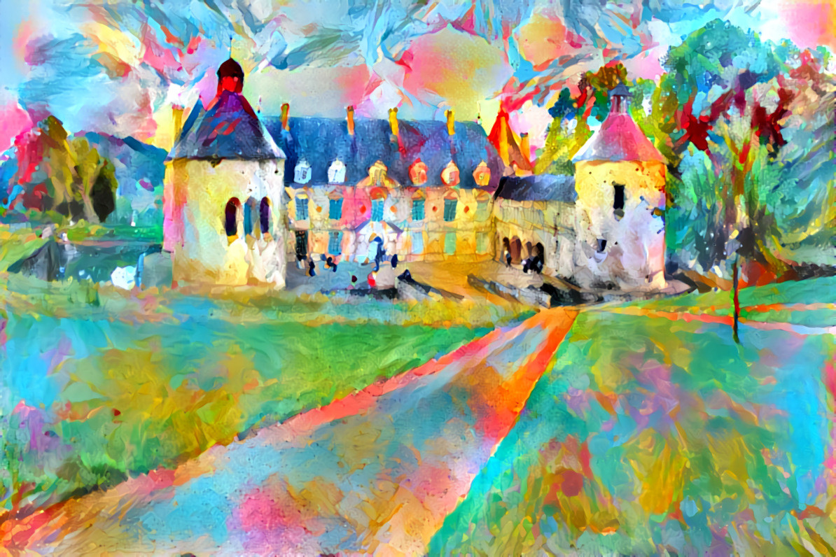 - - - - - - - -   'Chateau Impression'   - - - - - - - - - - Digital art by Unreal - from own photo.