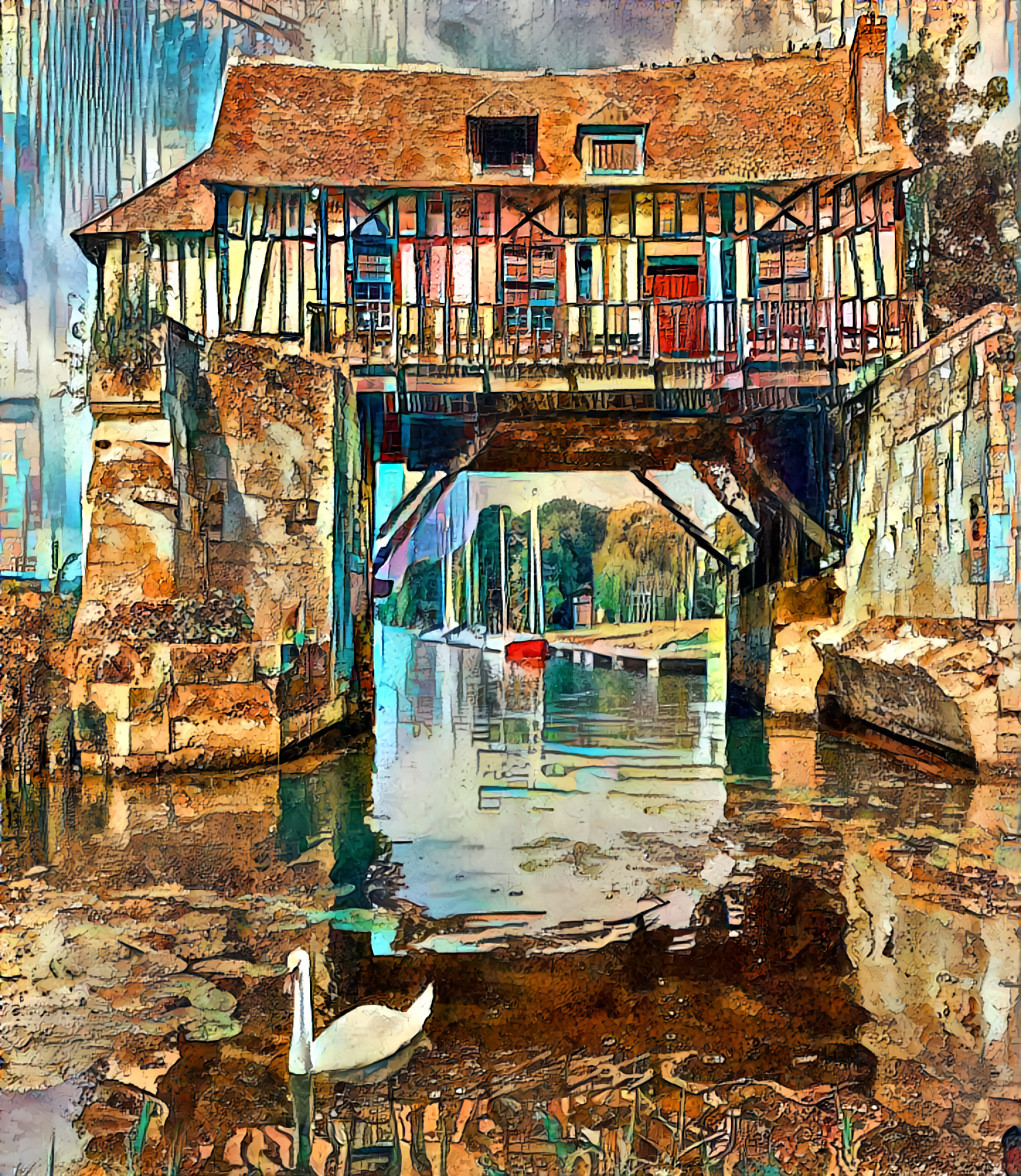 The Old Mill in Vernon, Normandy, France