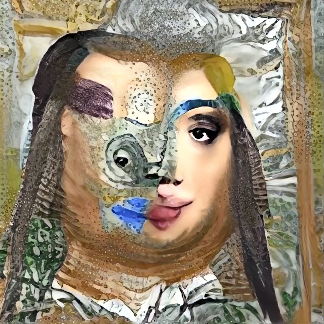 Pablo Picasso paints the Mona Lisa