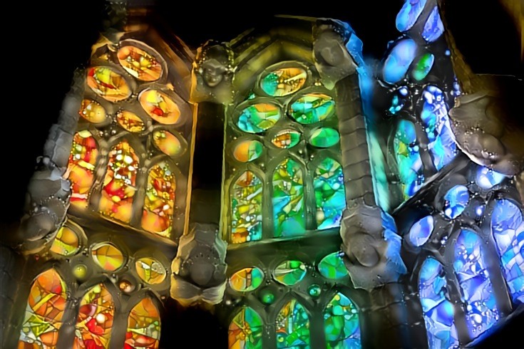 Antonio Gaudi - Sagrada Familia, Barcelona - Stained glass windows