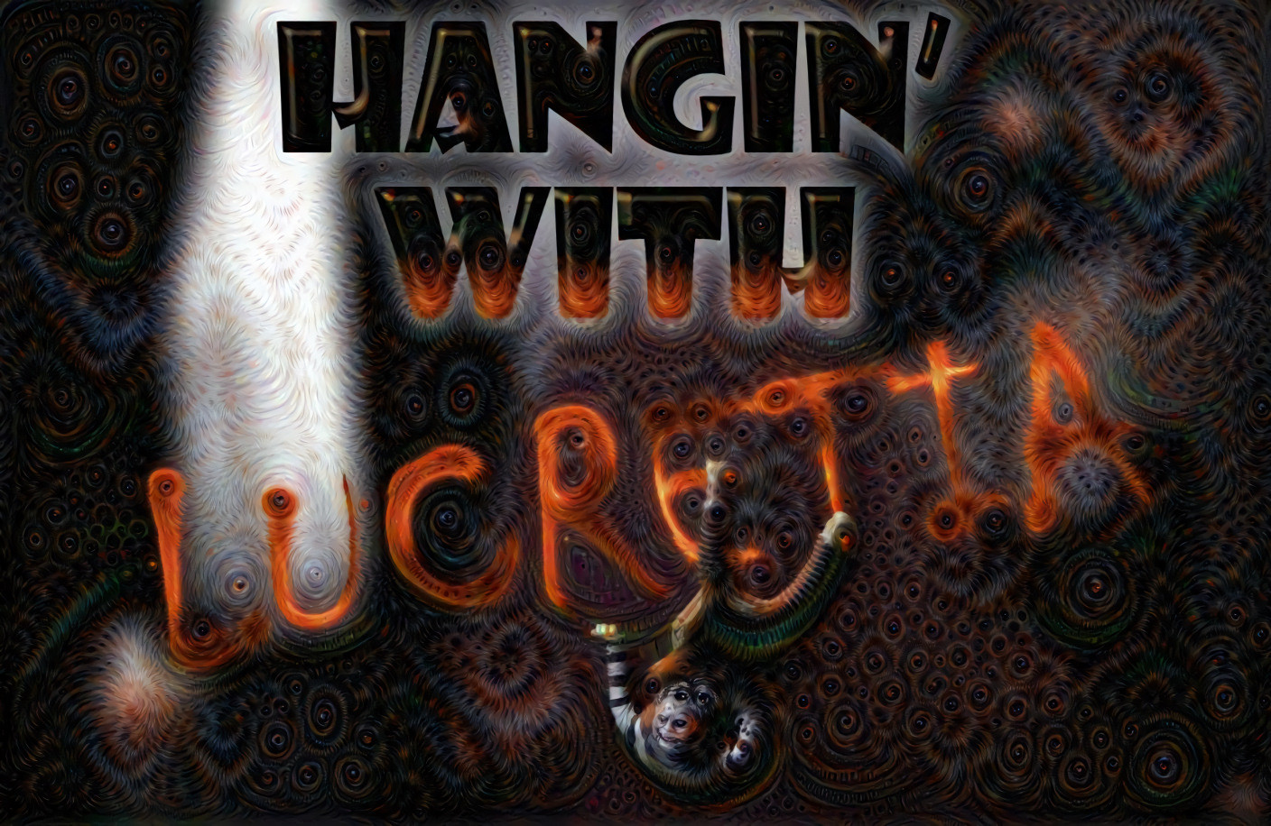 Hangin' With Lucretia Logo- It's On The Youtubes...Yep.