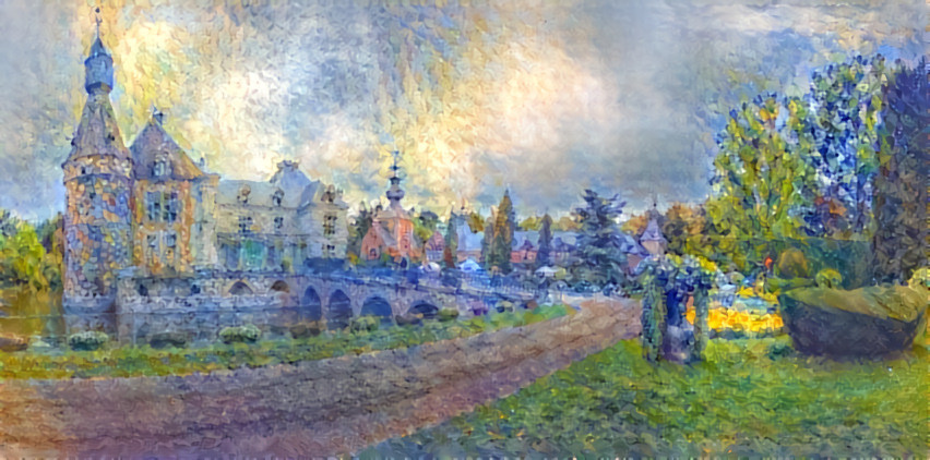 Chateau de Jehay x Monet