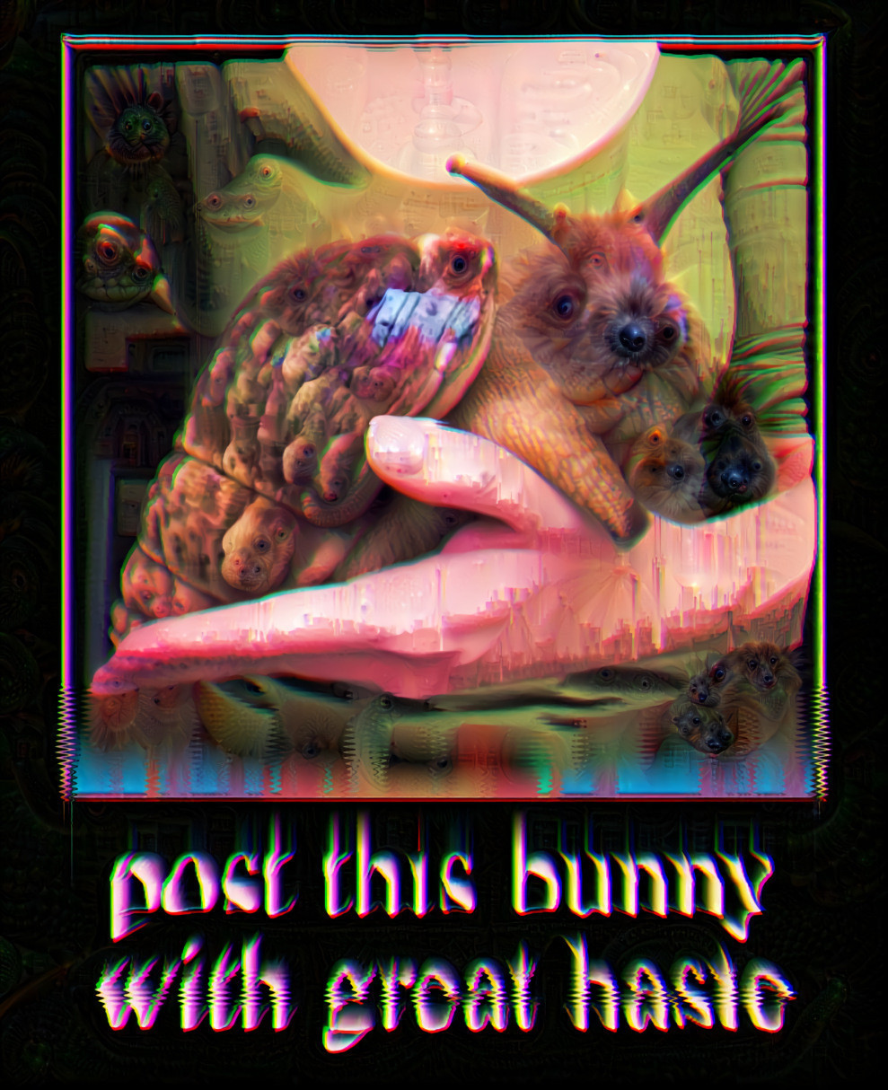 Post this bunny with great haste
