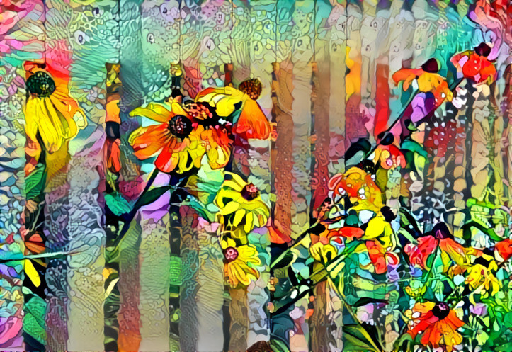 Flowers Thru the Fence
