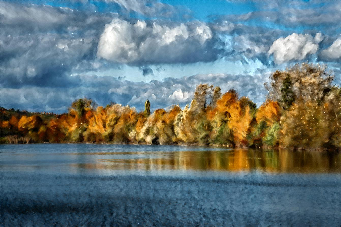 A Lake in Autumn