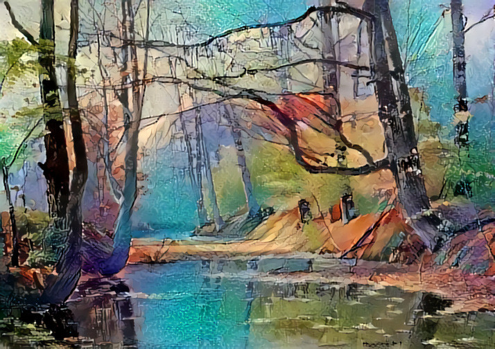 Morbid Forest Creek in False Colors