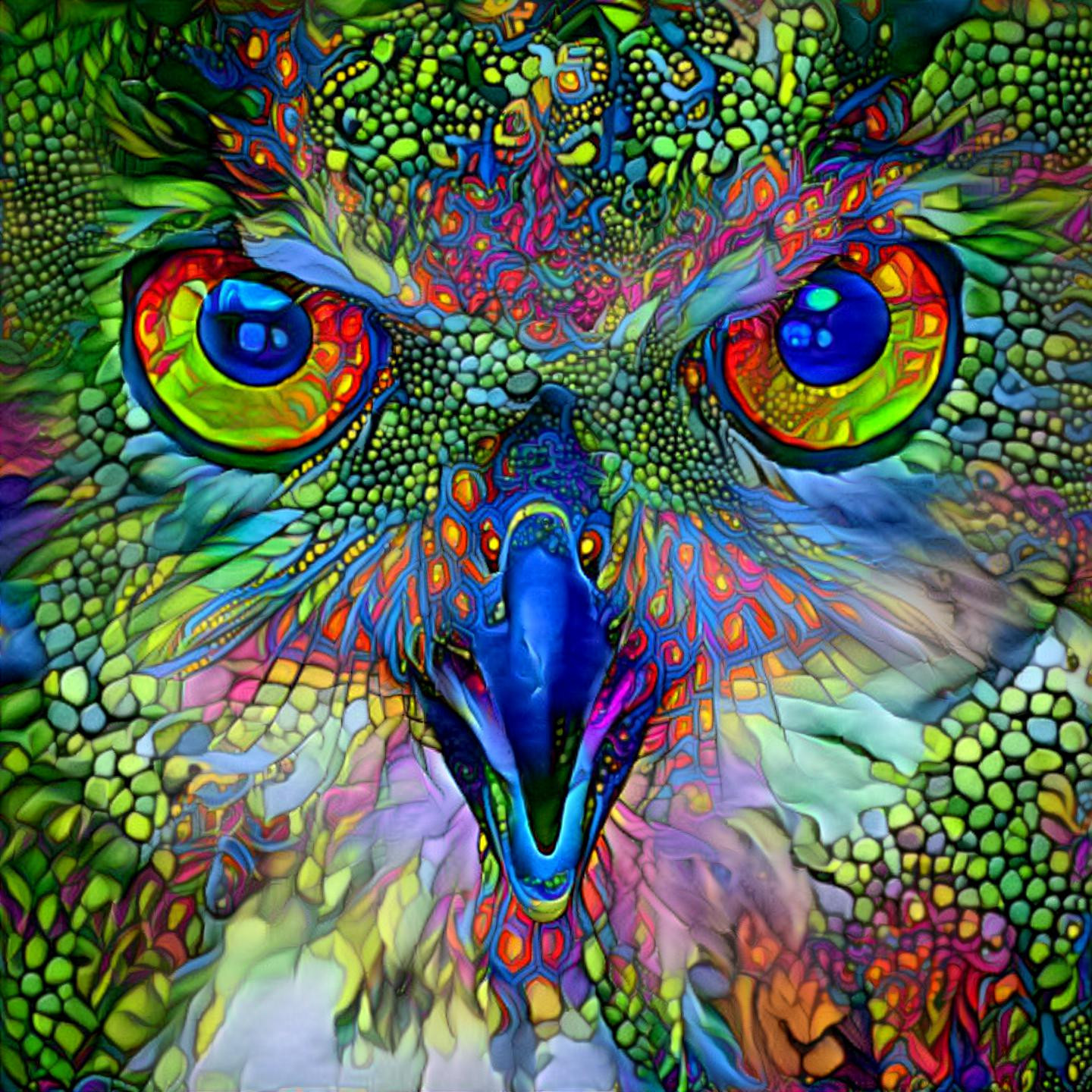 Stained Glass Owl 