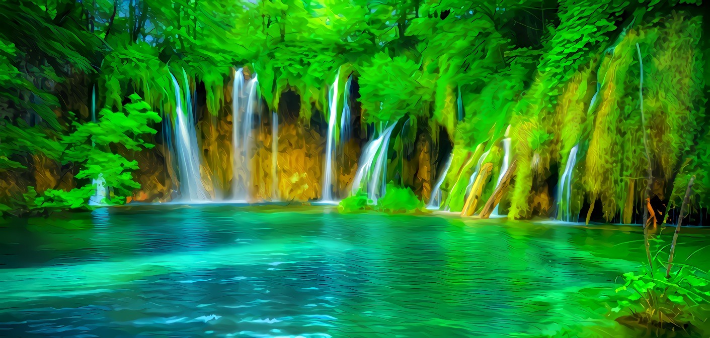 Waterfalls at Lake Plitvice, Croatia