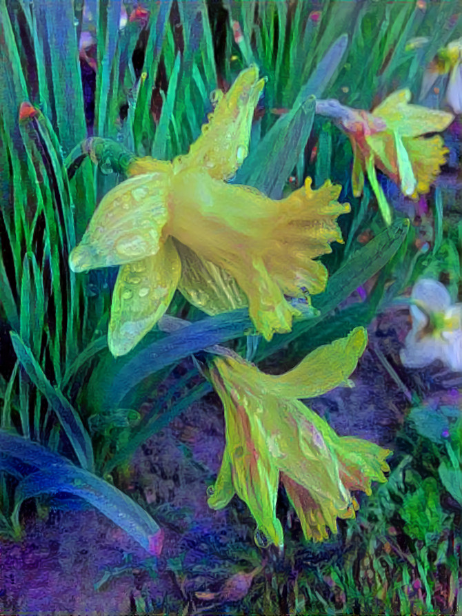Lit Up Daffodils 