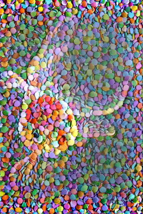 goldfish, retexture, colored candies