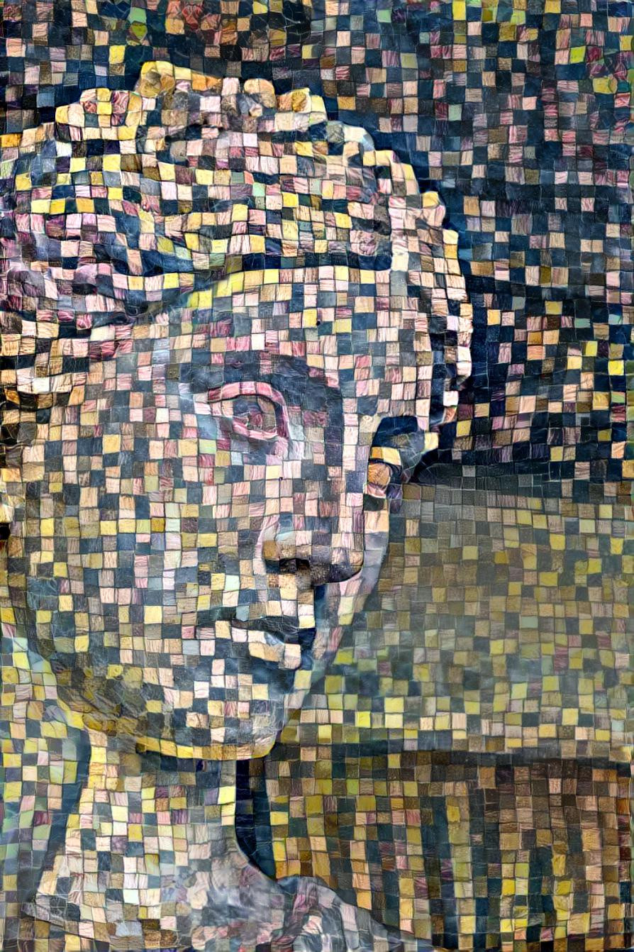 Wobbly pixels statue