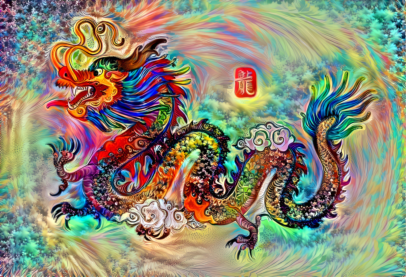 Chinese Dragon Colorful
