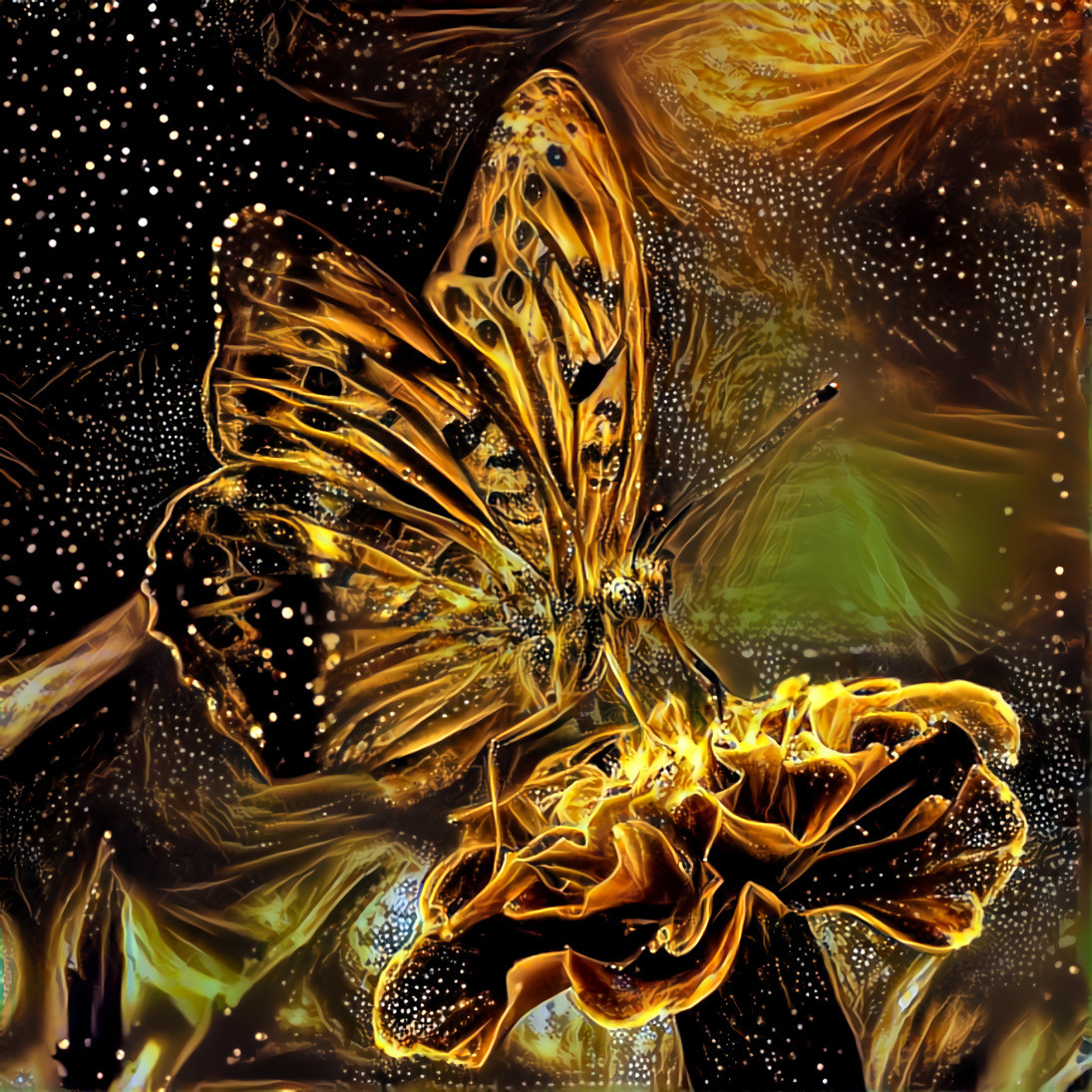 Gold Touched Butterfly