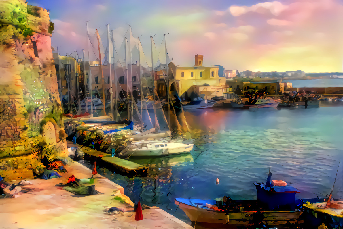 - - - 'Gallipoli, Italy' - - - - - - - - - - Digital art by Unreal - from own photo.