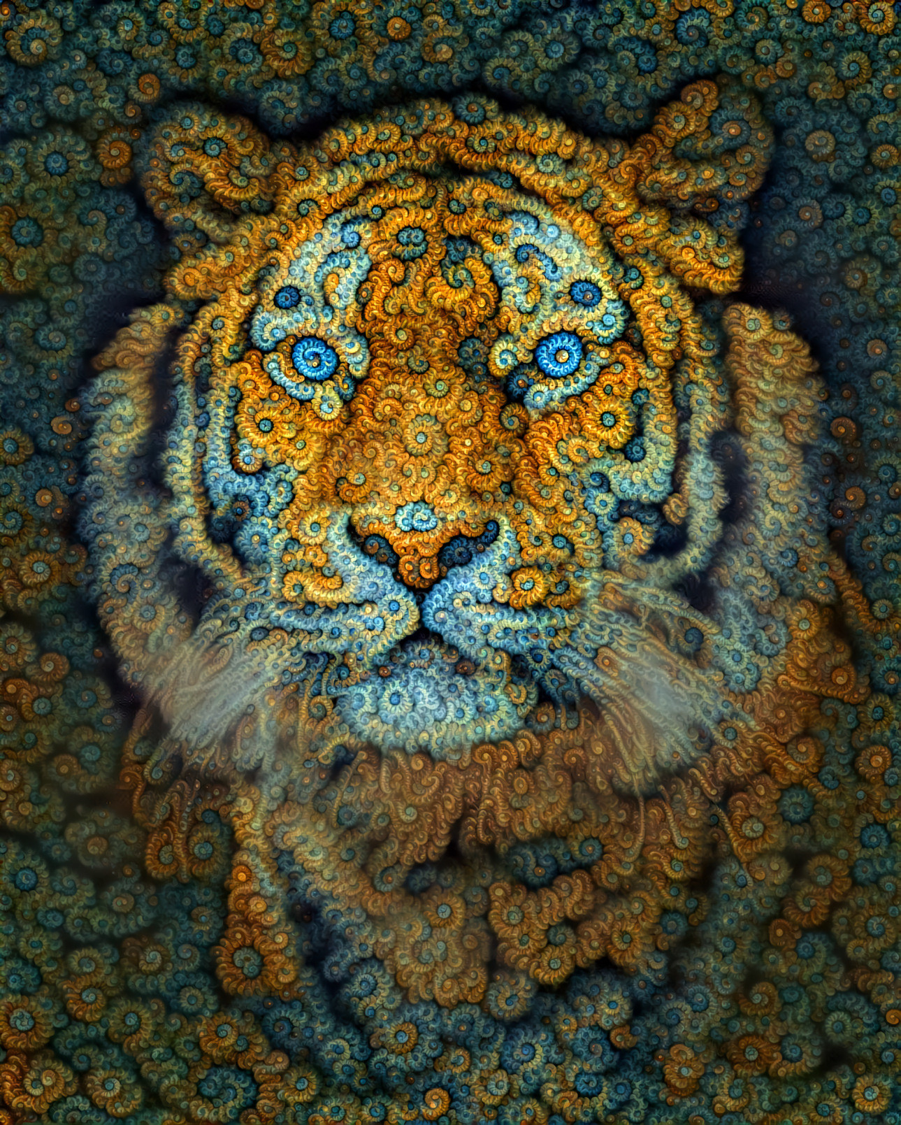 Real fractal tiger
