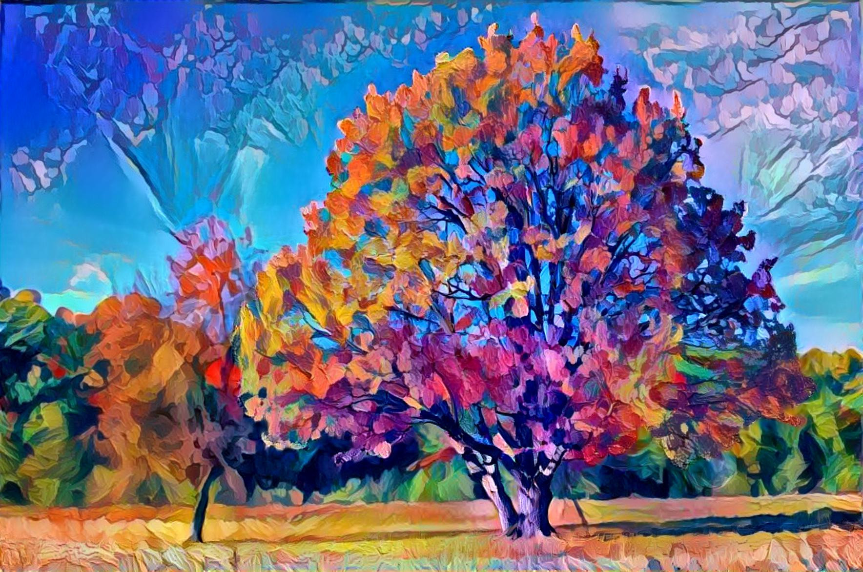 Colourful Tree Art