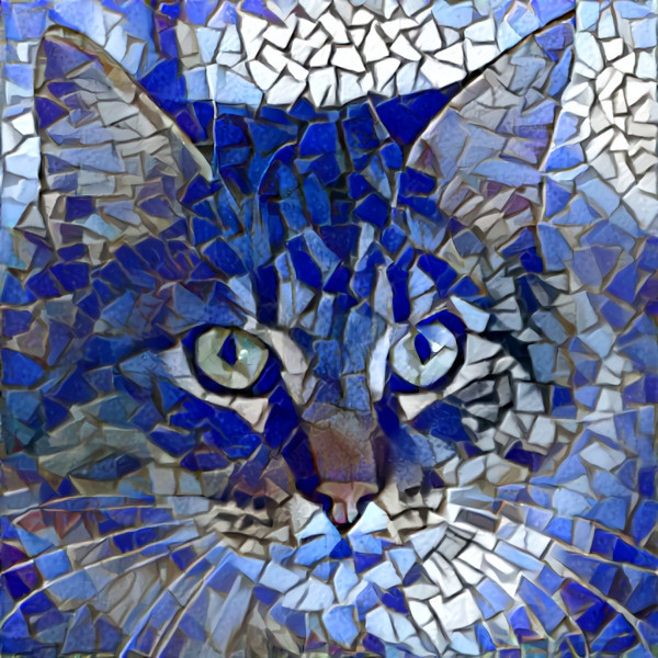 mosaic cat