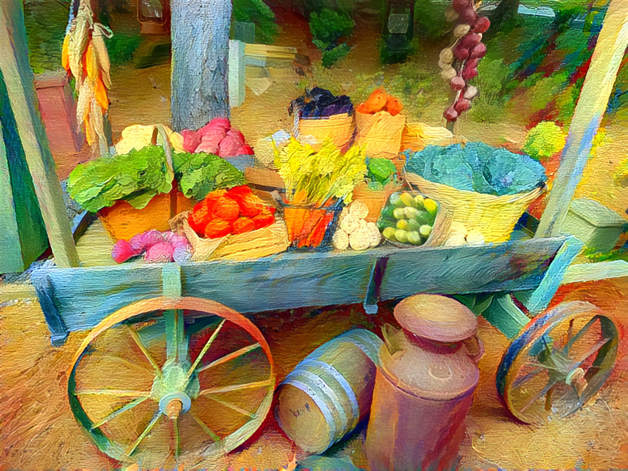 Veggie stand at Dollywood