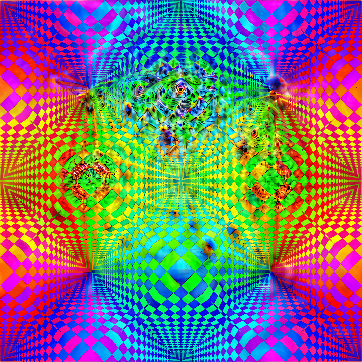 deep square fractal color illusion dream