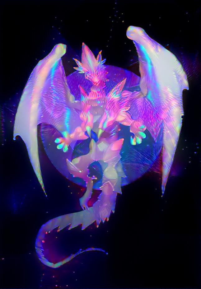 Cosmic Neon Dragon