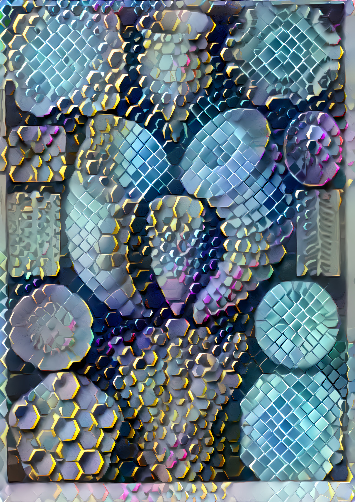 crystalline bubble-wrap