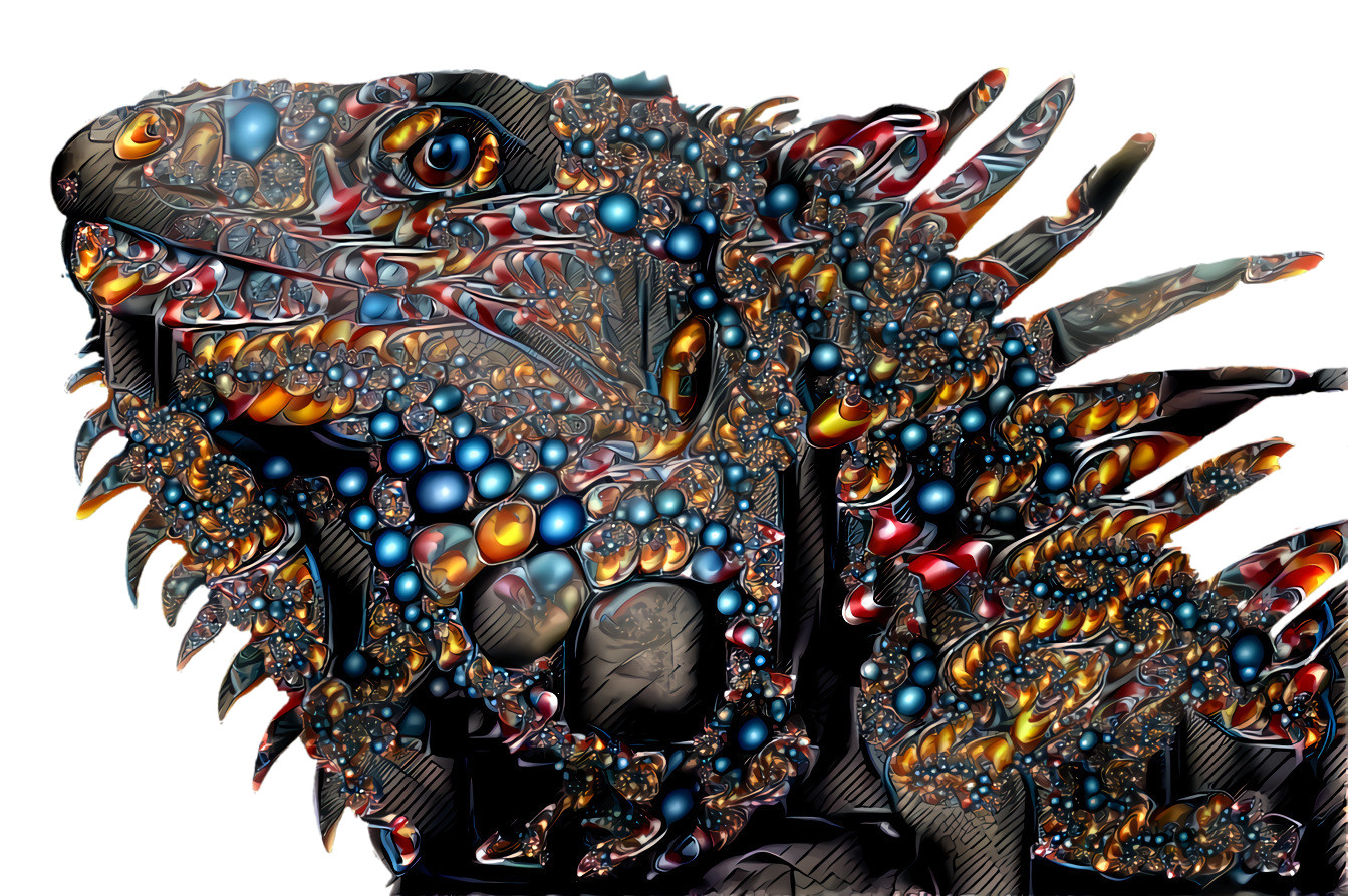 Rare and Elusive Jewel Encrusted Iguana 