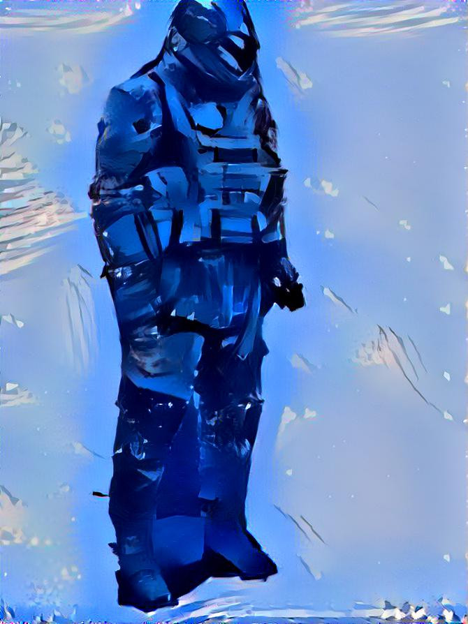 AI-made soldier concept