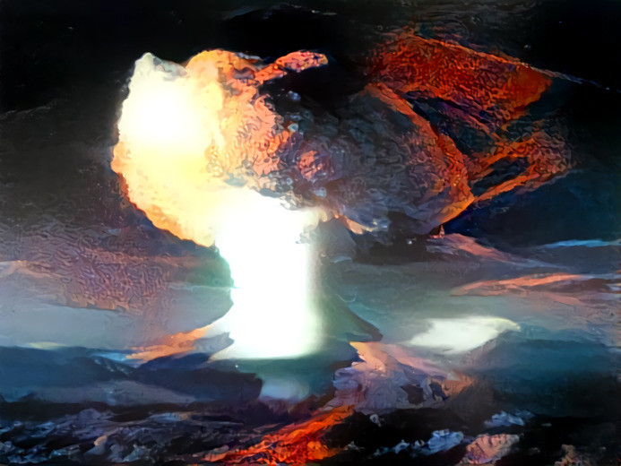 What happens when one nukes a volcano.