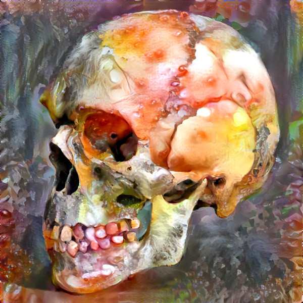 skull, side profile, retextured