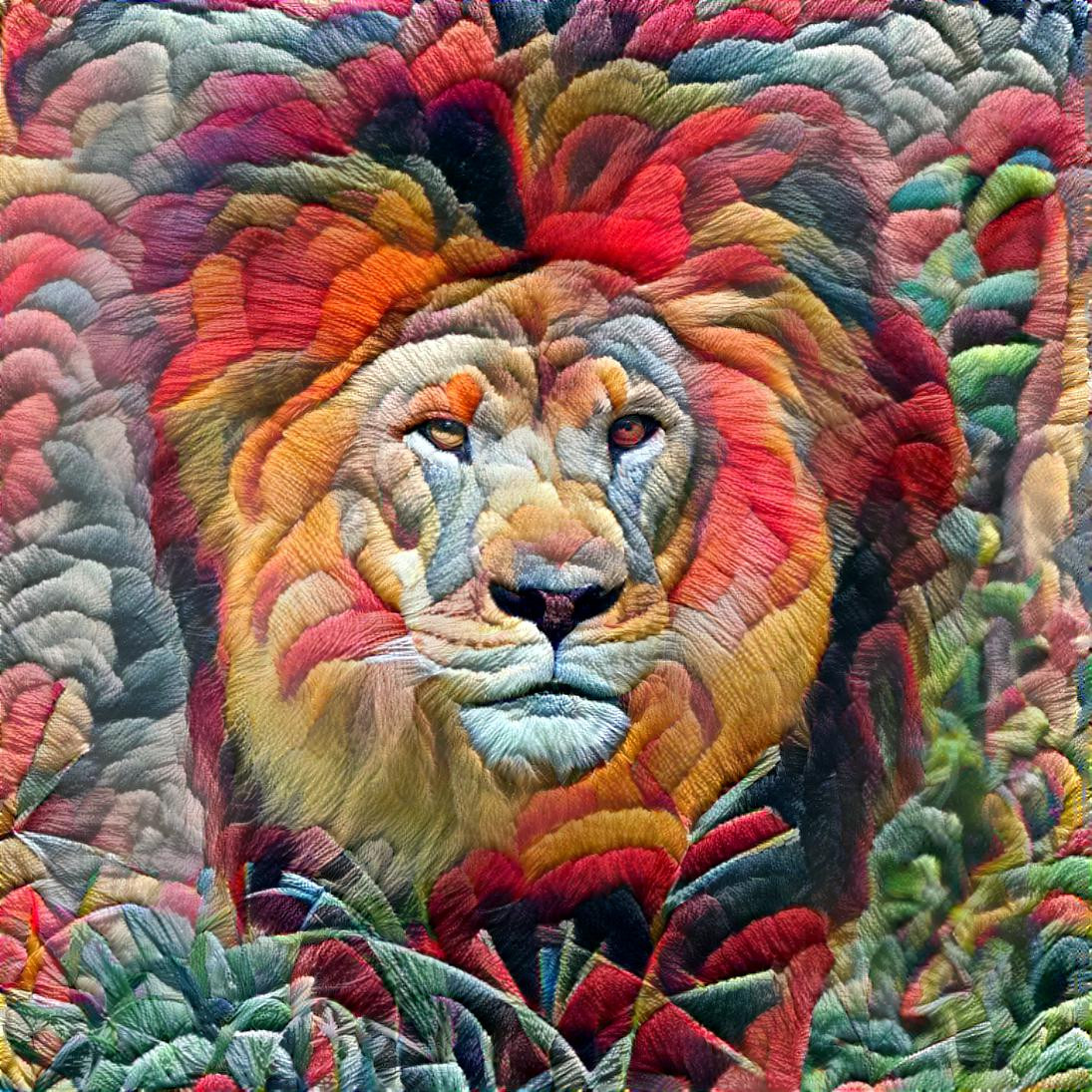 Embroidered Lion  [1.2MP]