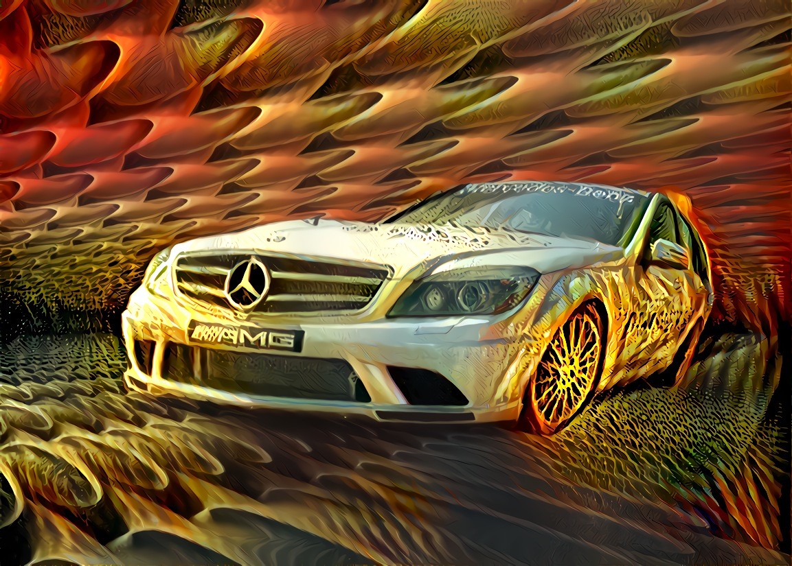 Safety car - source: collage of a photo and Apophysis