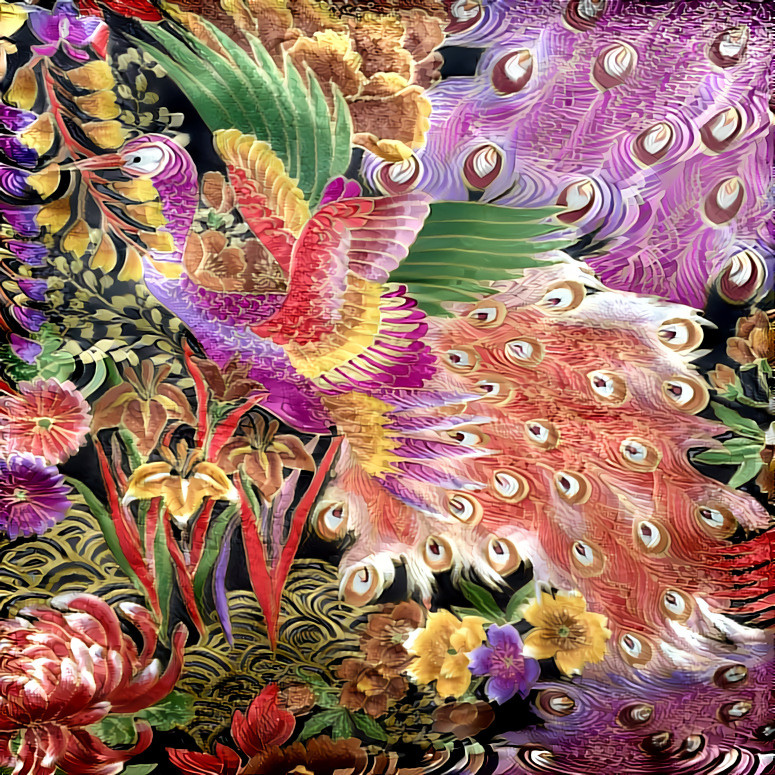 ''Peacock-of-paradise'' _ source: Japanese fabric peacock - author not found _ (200404)