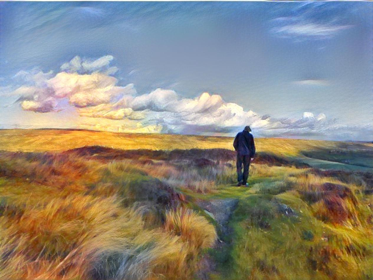 Wanderer on the Yorkshire Moors