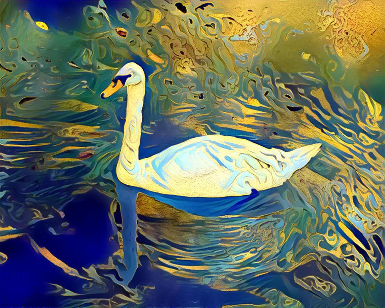 Moonlit Swan