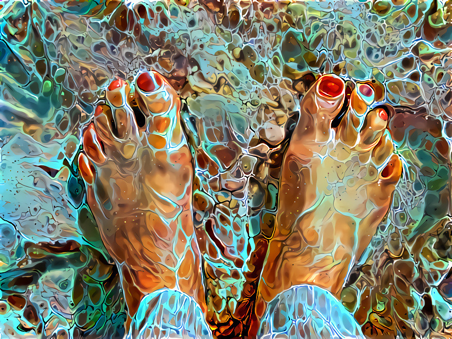 Feet in sand 1 HHI acrylic paint 6 50_60