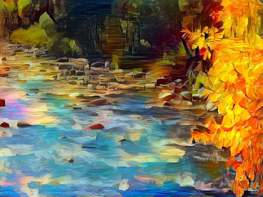 Digital Art by MJI- Autumn Stream 4