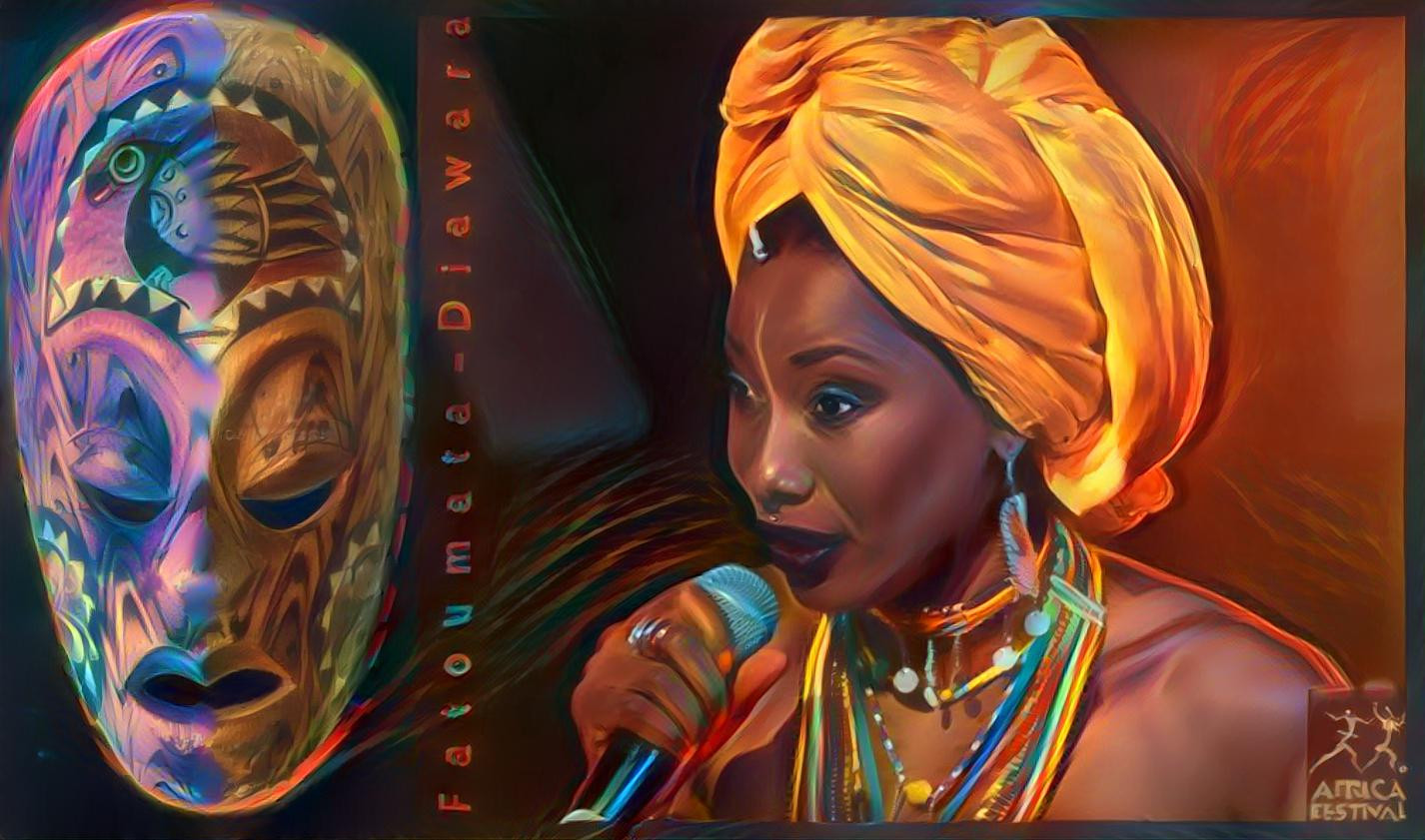 My fan page creation for the lovely and talented singer Fatoumata Diawara.