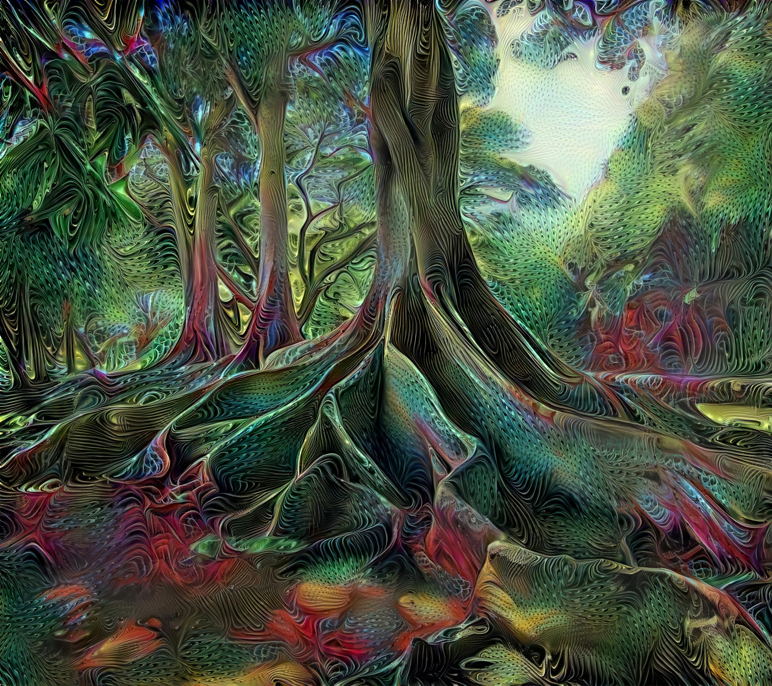 Psychedelic Ficus Roots