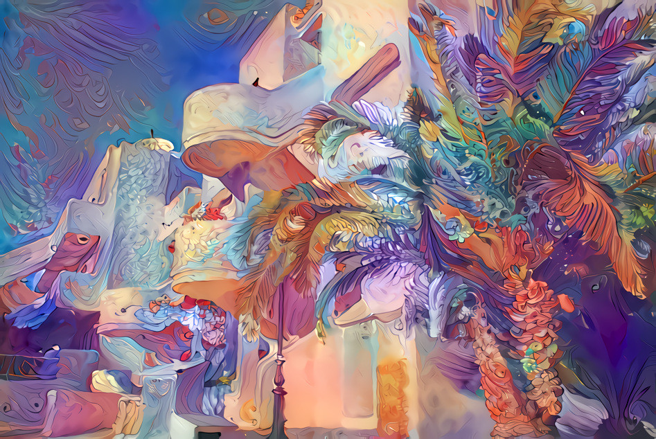 -  -  -  -  -  'Palm & Modem Architecture, Mallorca, Spain'  -  -  -  -  -  Digital art by Unreal - from own photo.