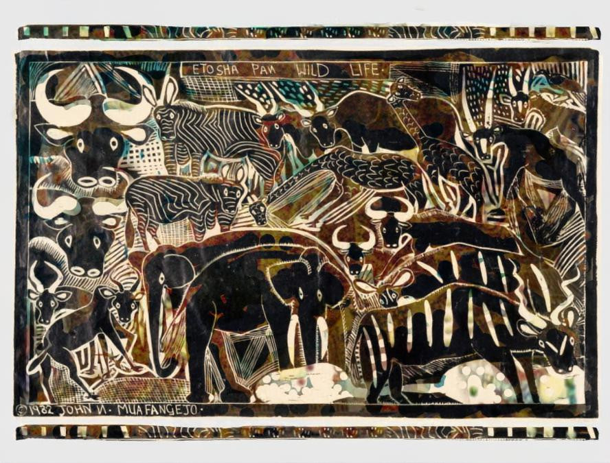 John Muafangejo was a well known woodcut artist from Windhoek, Namibia. 1943-1987