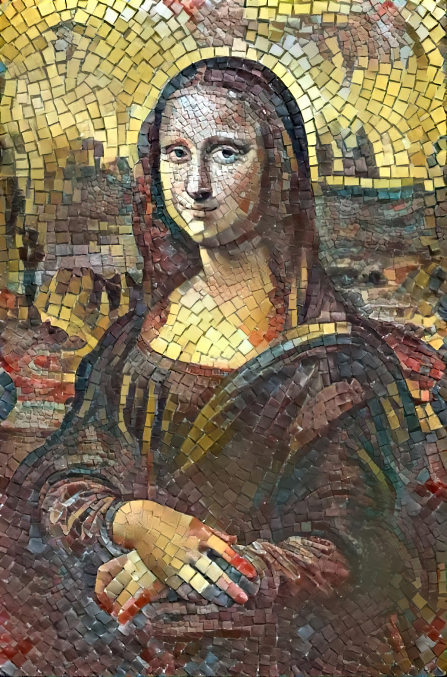 mona lisa mosaic
