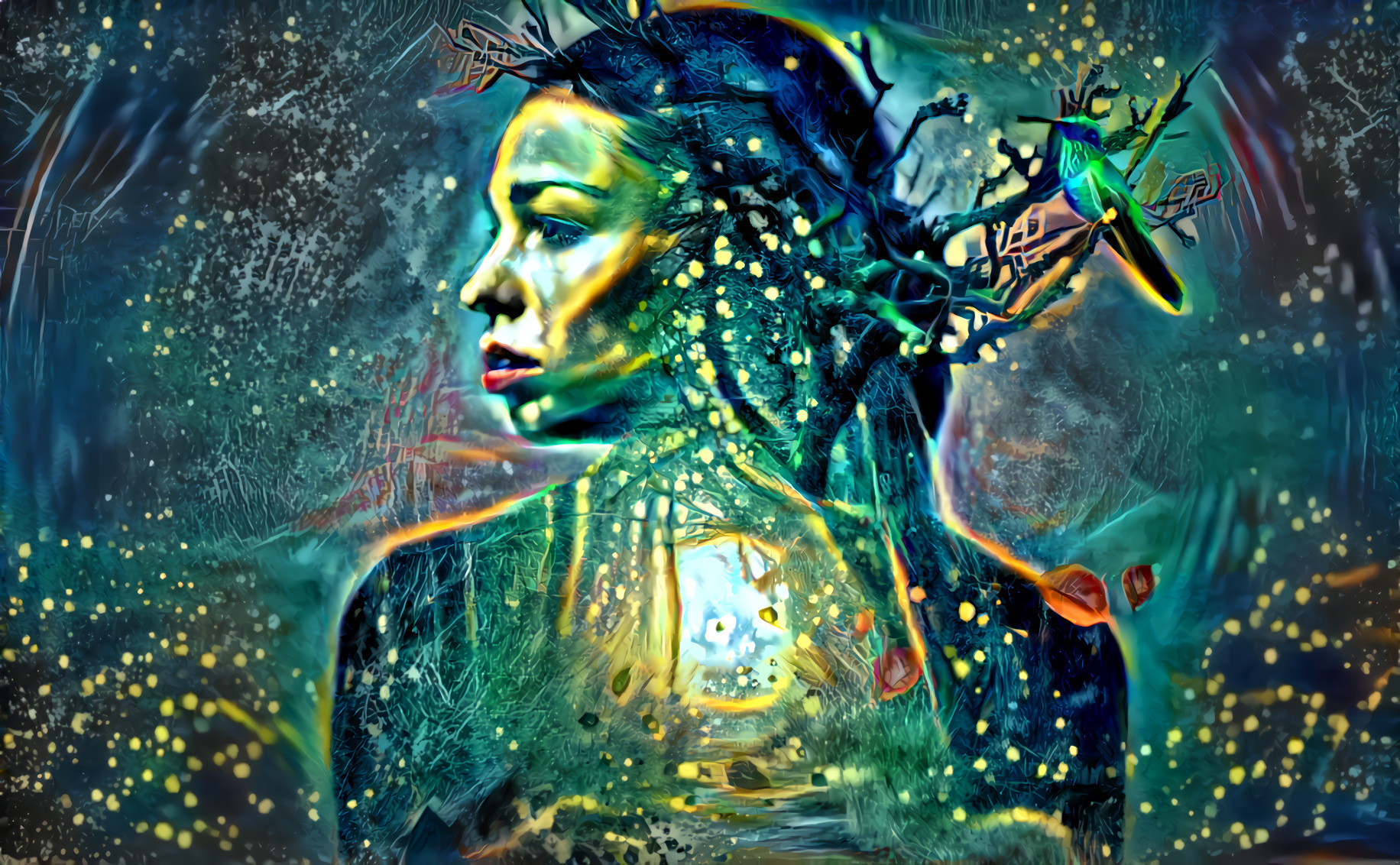 Turquoise Woman O' Woods